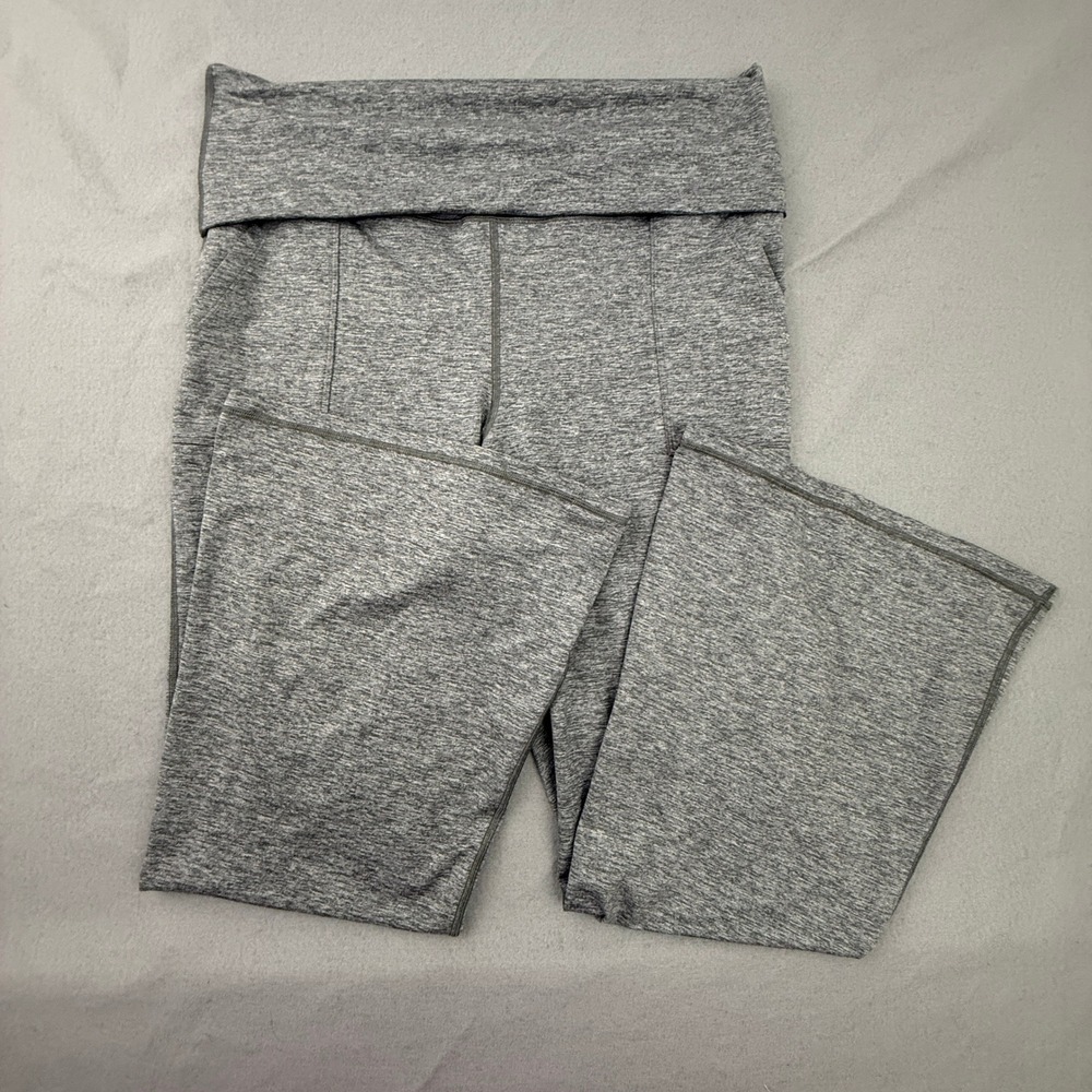 OFFLINE by Aerie Flare Women XXL Gray Athleisure Foldover High Rise The Hugger
